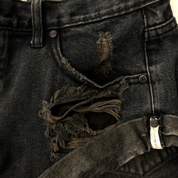 One Teaspoon Free People Bandit Shorts Shredded XL - Picture 5 of 8